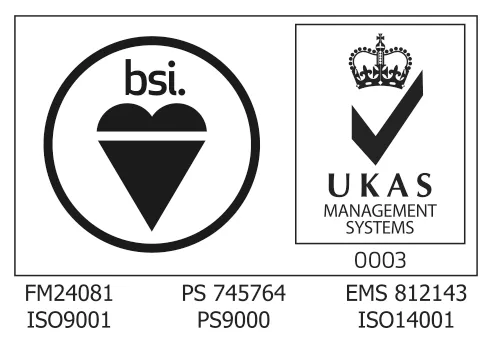 BSI ISO9001 Quality Management System Certified