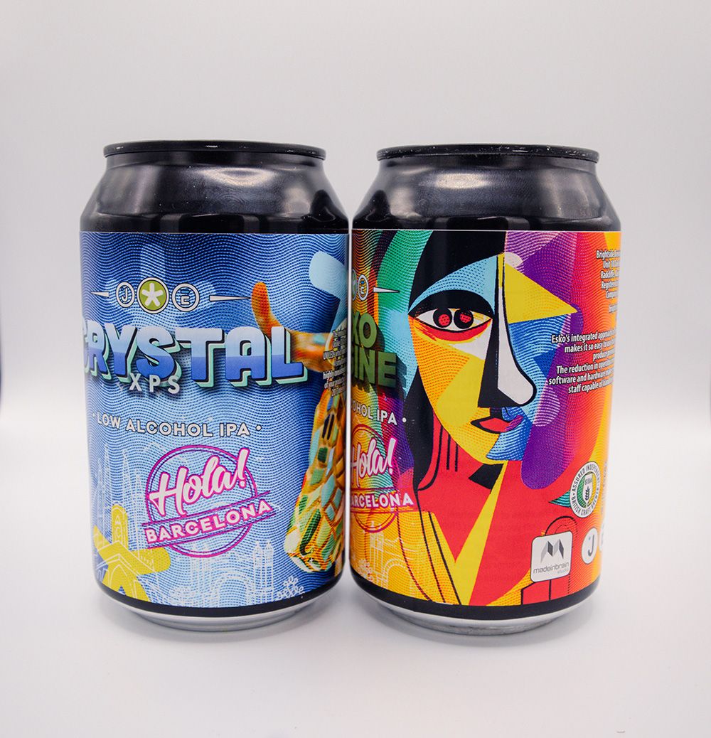 colourful can labels