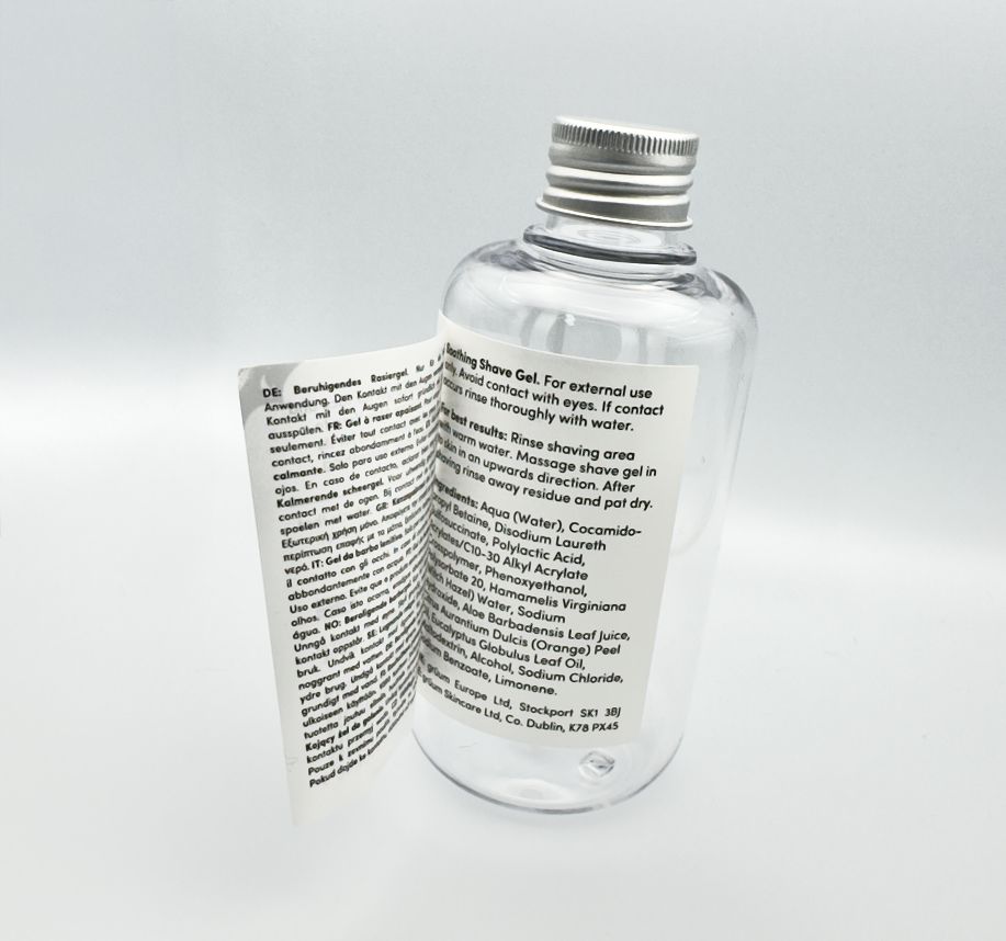 peel and reveal on cosmetic label